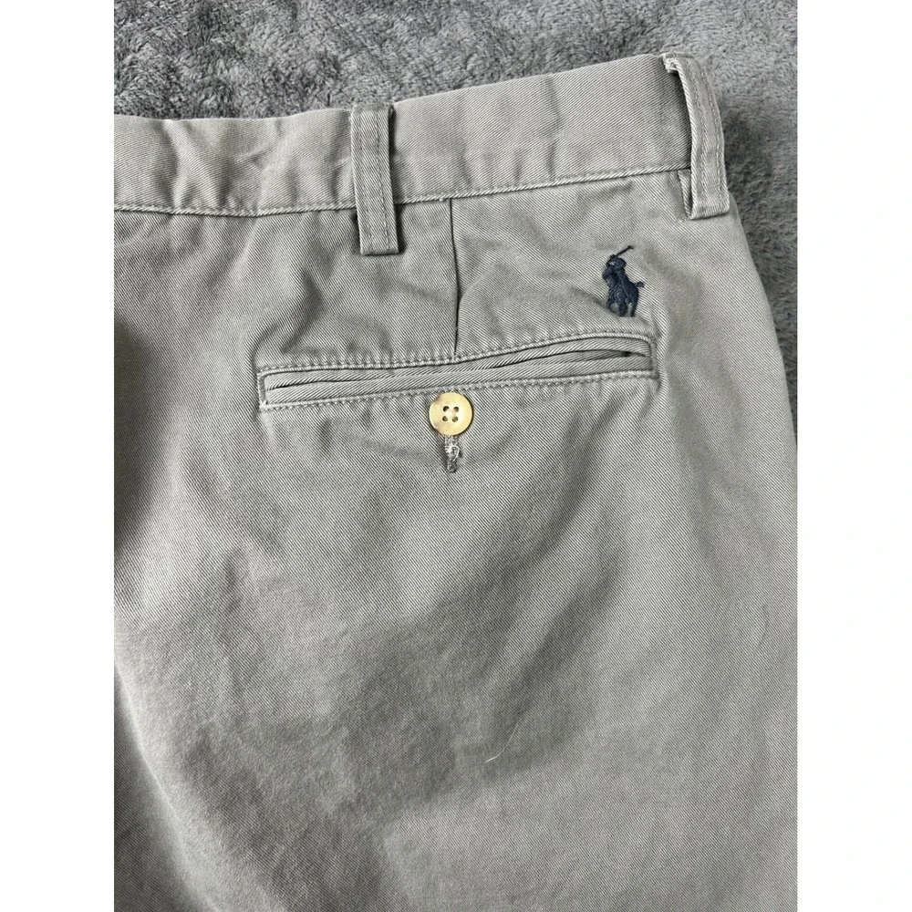 Polo Ralph Lauren Preston Pant Mens 35x30 Gray Cotton Chino Straight Leg Pants